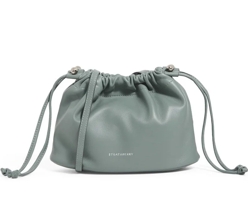 Strathberry Leather Drawstring Charlotte Clutch Bag, $385 at Harrods