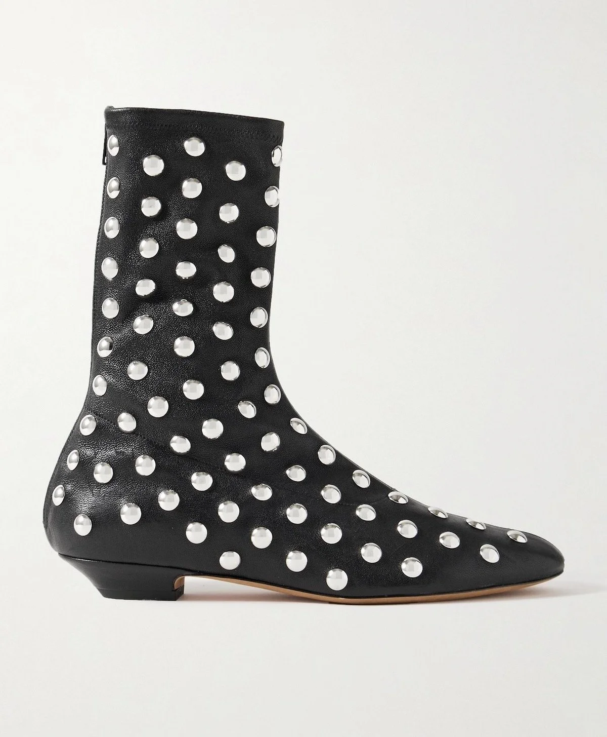 Khaite Studded Leather Ankle Boots, $1,580 at Net-a-Porter