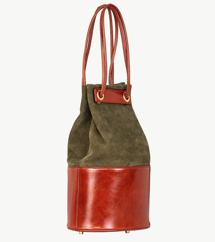 Giuliva Heritage Treasure Bag in Suede and Leather, $1,700 at Giuliva Heritage