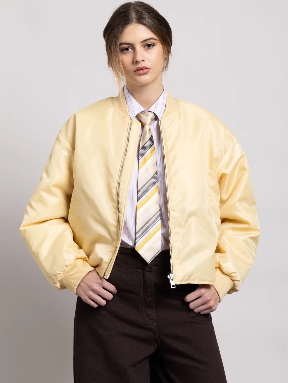 Smallable Bomber Court Solstice in Pale Yellow, $240 at Smallable