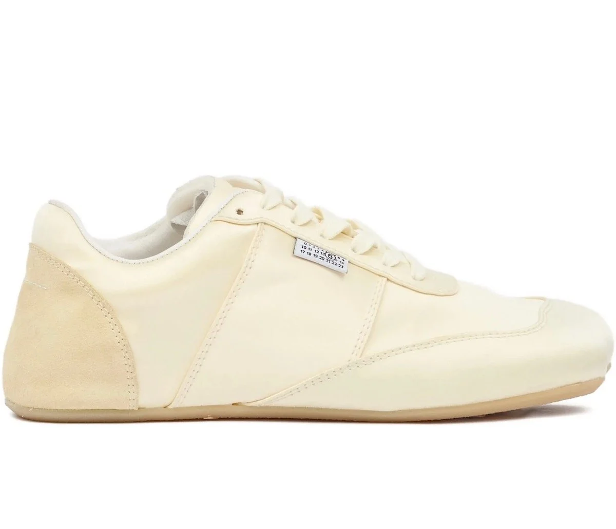 MM6 Maison Margiela Lace-Up Panelled Sneakers, $458 at Farfetch
