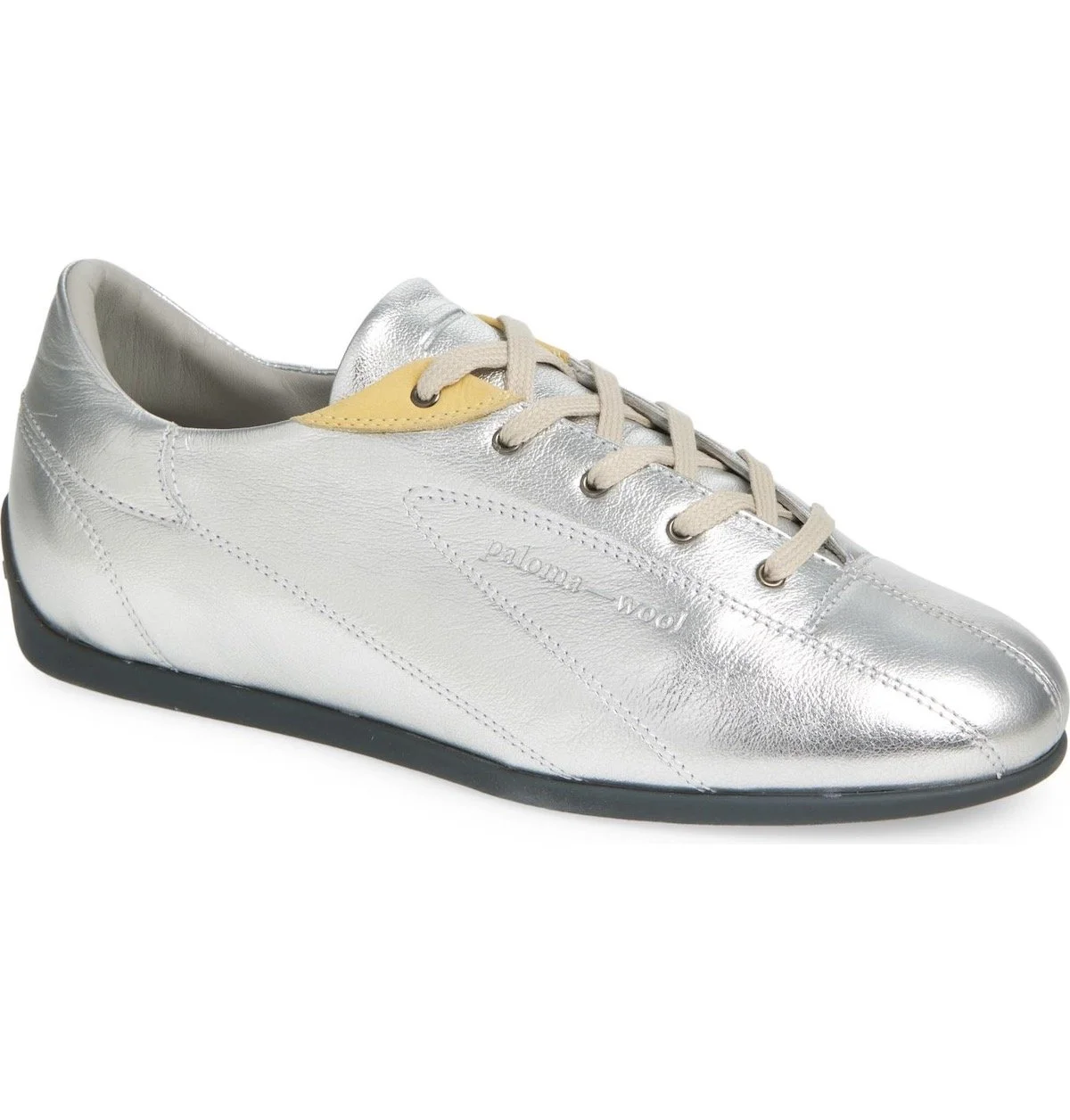 Paloma Wool Miles Low Top Sneaker in Silver, $260 at Nordstrom
