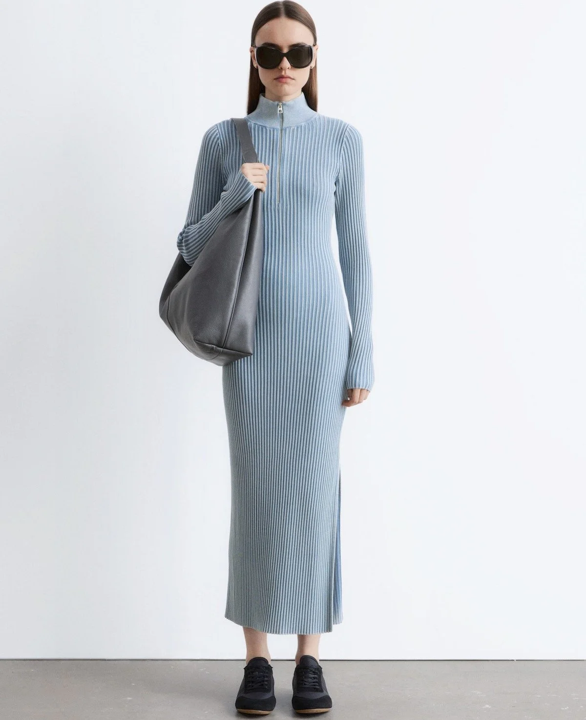 & Other Stories Ribbed Zip-Up Maxi Dress, $139 at & Other Stories