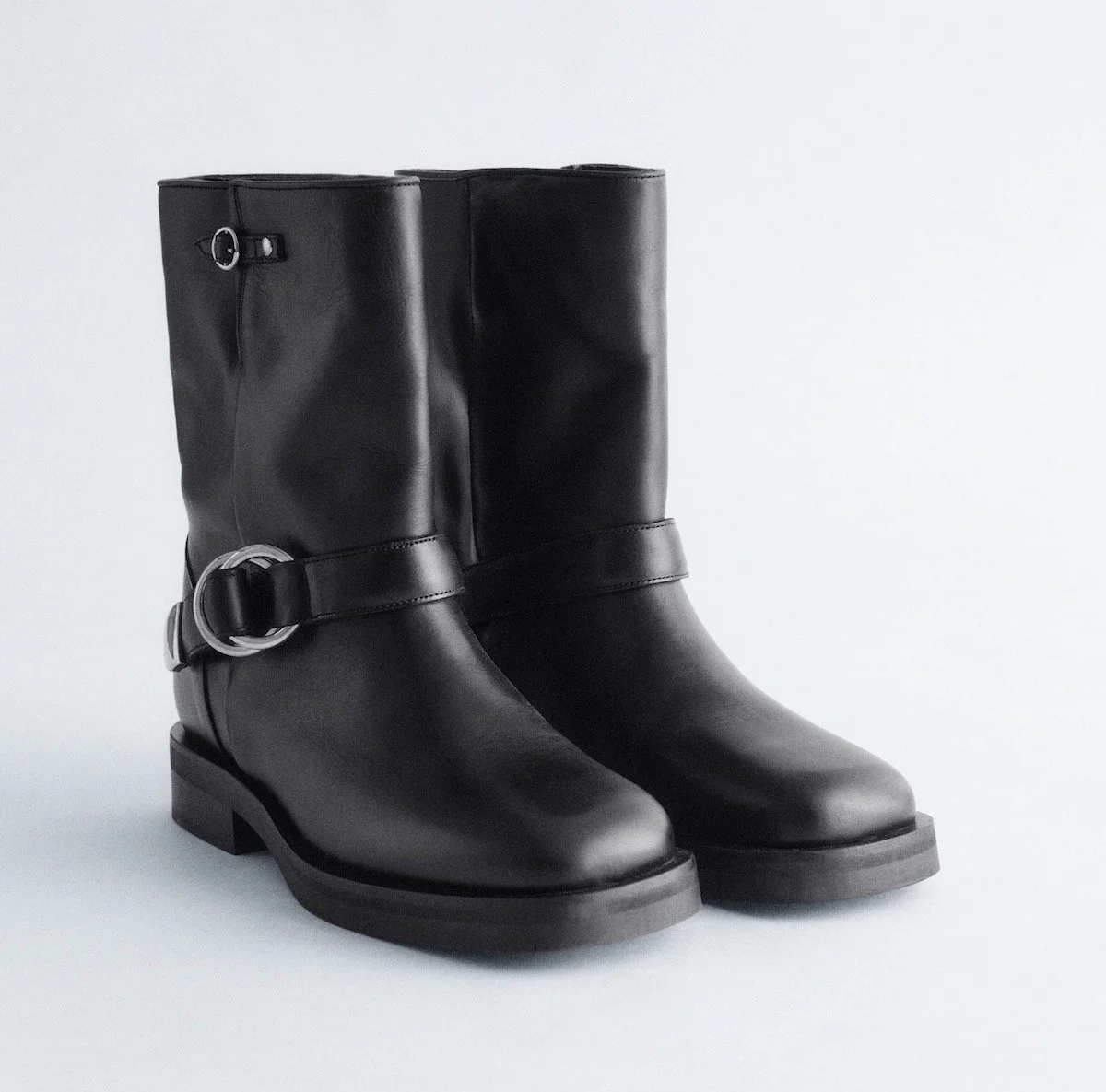 & Other Stories Leather Biker Boots, $179 at & Other Stories