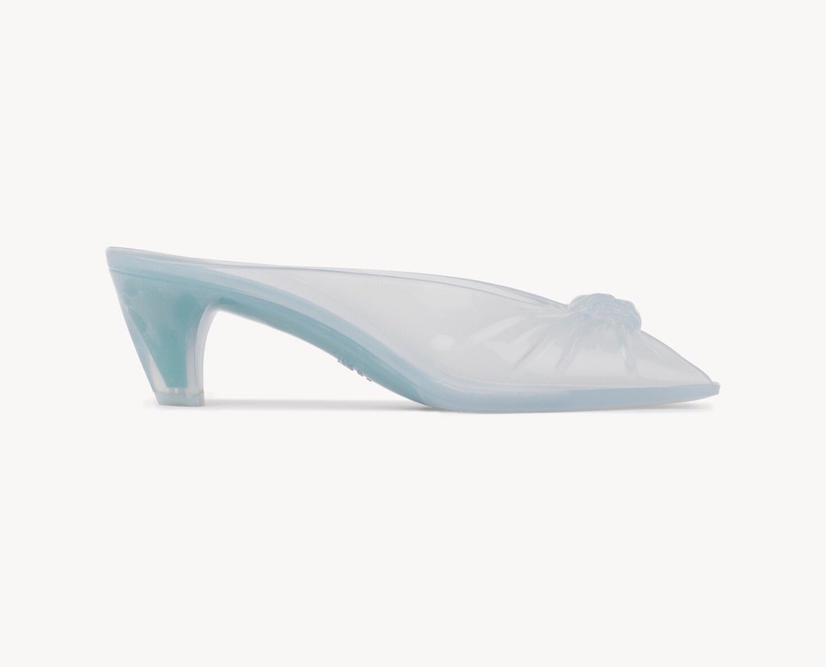 Chloe Jelly Mule in Spearmint, $670 at Chloe
