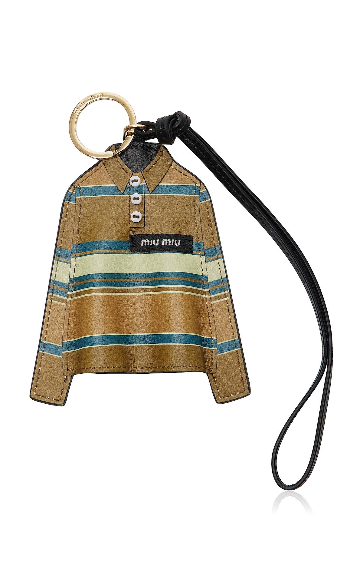 Miu Miu Leather T-Shirt Keychain, $650 at Moda Operandi