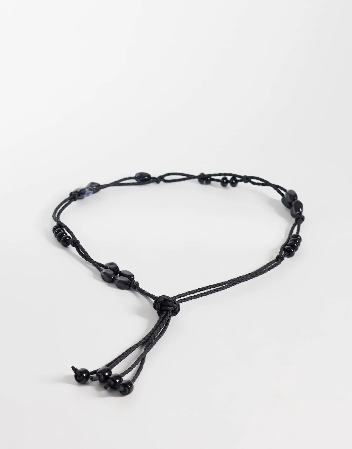 ASOS Design Macrame Beaded Waist and Hip Belt in Black, $22.99 at ASOS