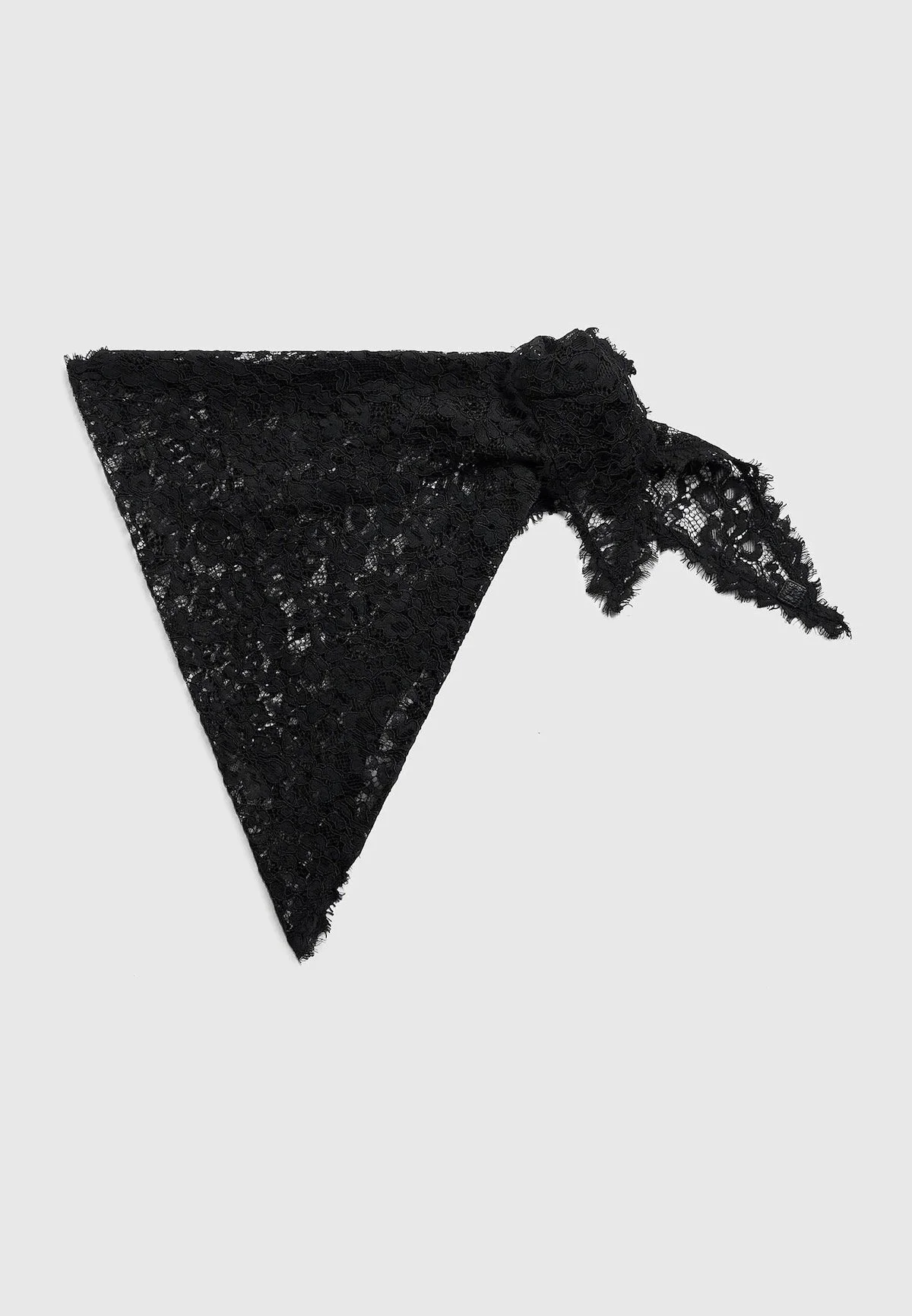 Manière De Voir Kadia Lace Head Scarf in Black, $68.47 at Manière De Voir