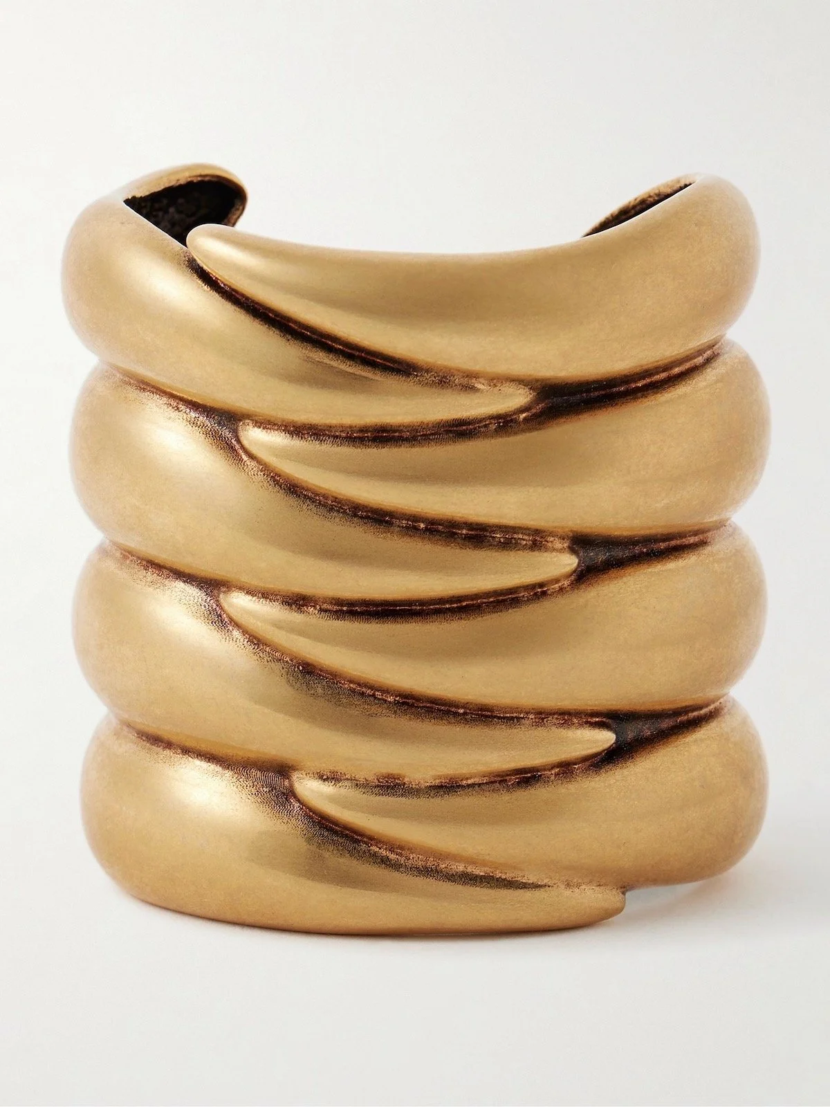 Khaite Cyclone Gold-Plated Cuff, $1,800 at Net-a-Porter