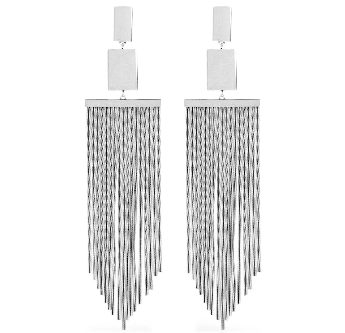 Isabel Marant Square Fringe Earrings, $629 at Farfetch