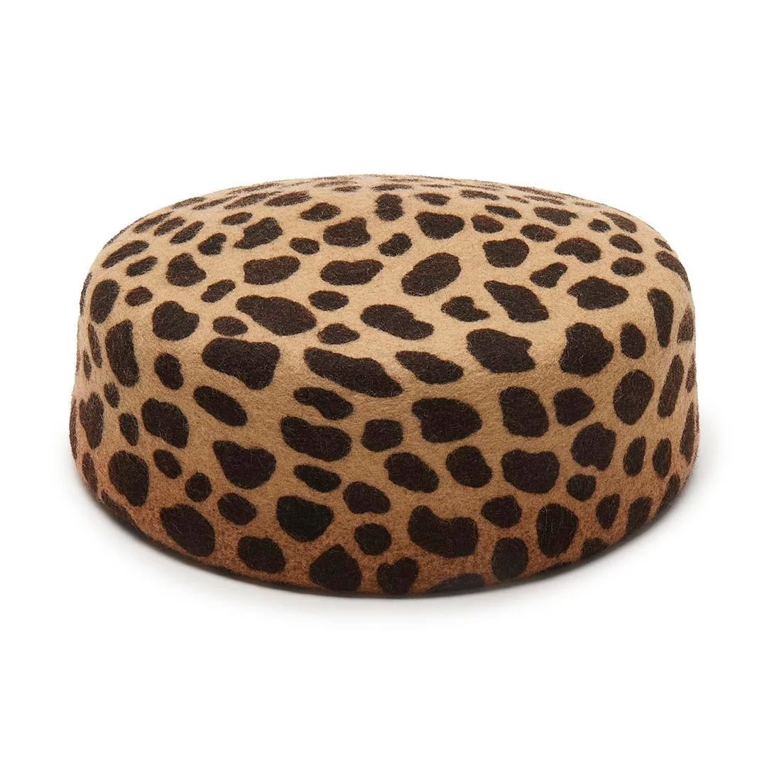 Lele Sadoughi Espresso Leopard Pillbox Hat, $250 at Lele Sadoughi