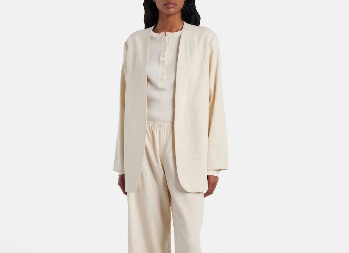 Leset Belle Linen-Blend Jacket, $483 at Mytheresa