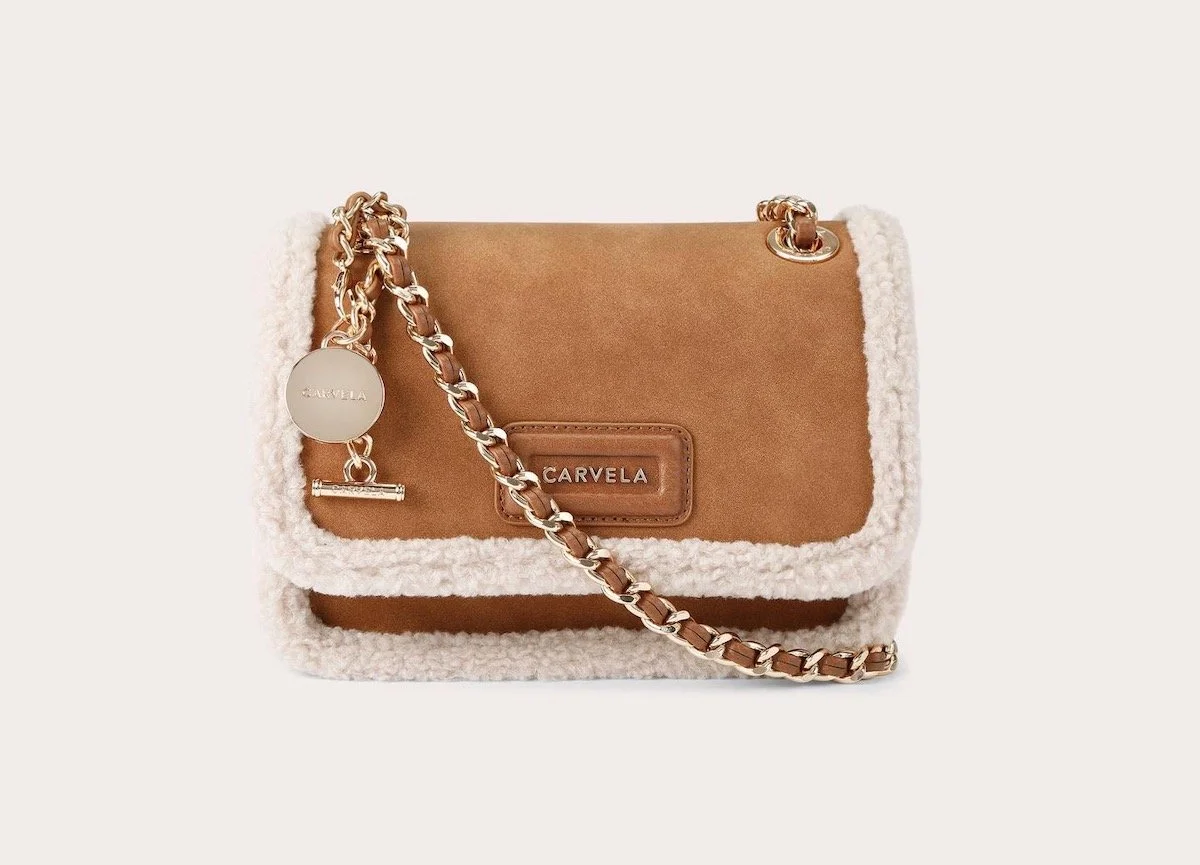 Carvela Bella Chain Shoulder Bag in Tan, $90 at Carvela
