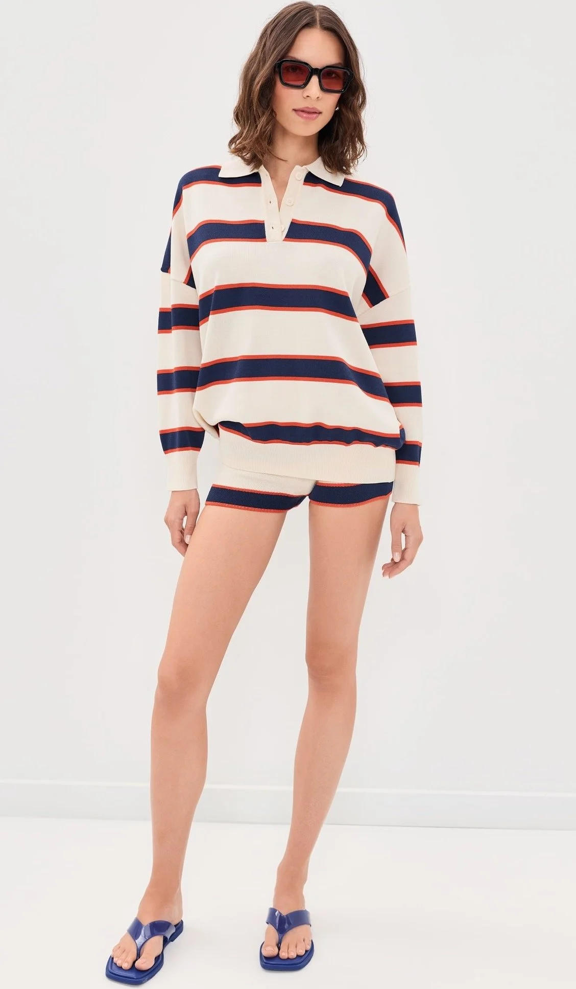 SEROYA Taby Sweater ($238) and Kel Knit Hot Shorts ($148) at Shopbop