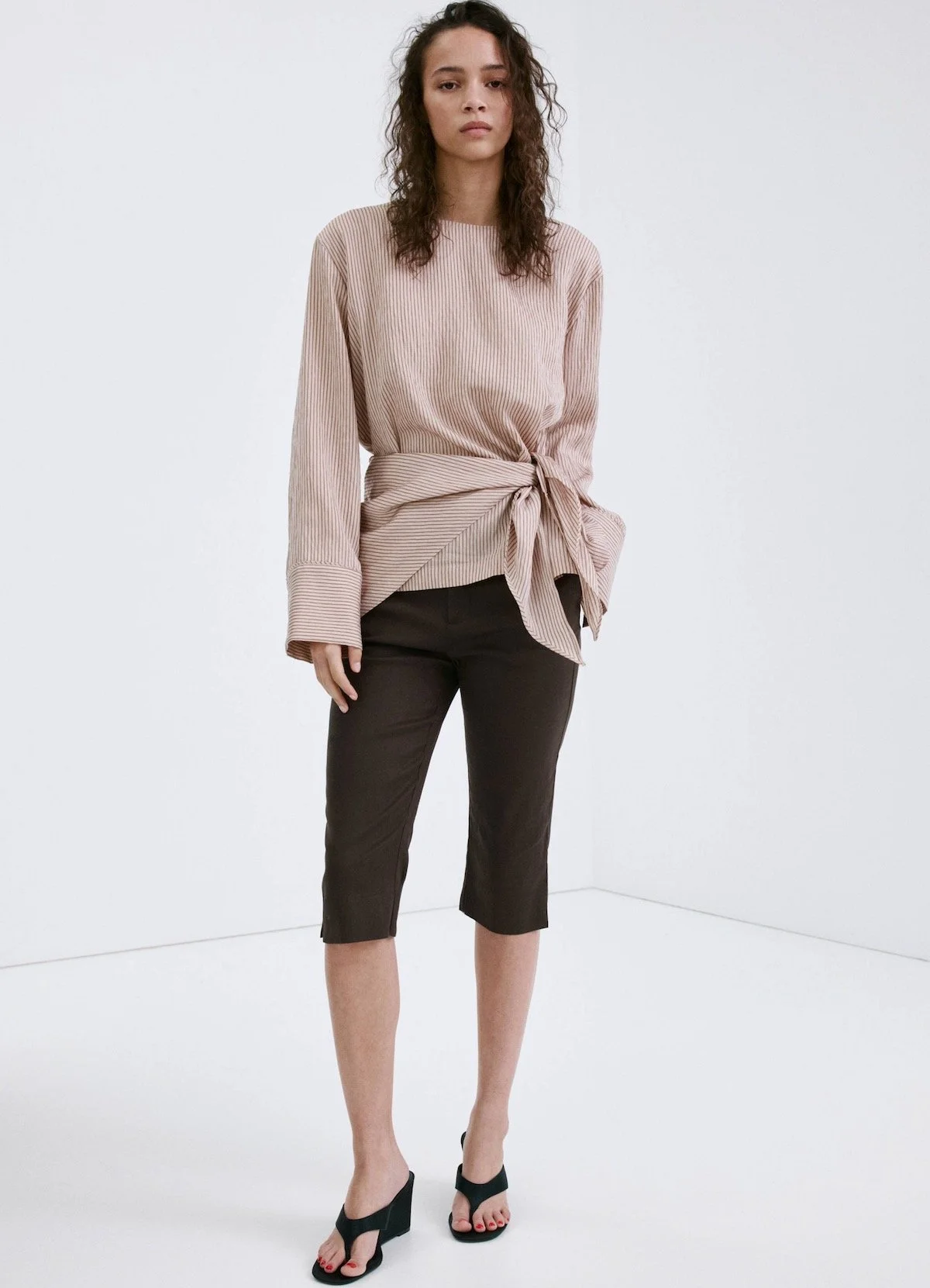 Mango Linen Capri Pants, $79.99 at Mango