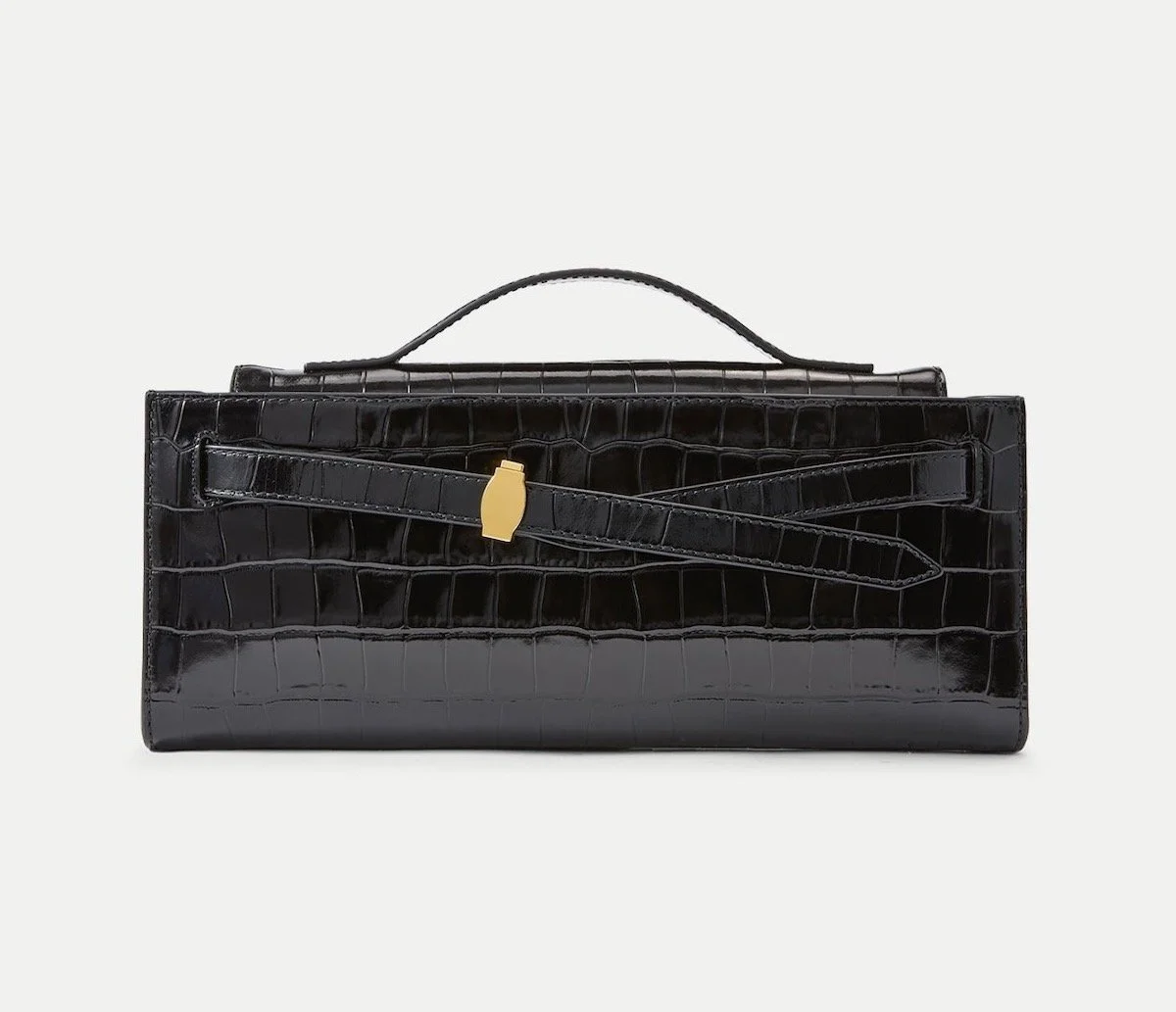 Veronica Beard Dash Clutch in Black Croc, $525 at Veronica Beard