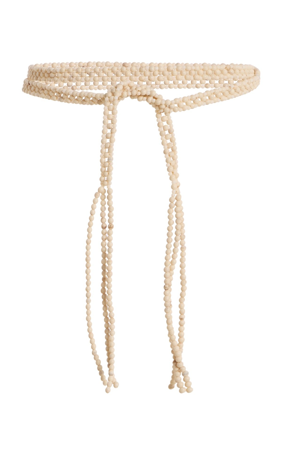 Kallmeyer Sora Beaded Belt in Shell, $485 at Kallmeyer