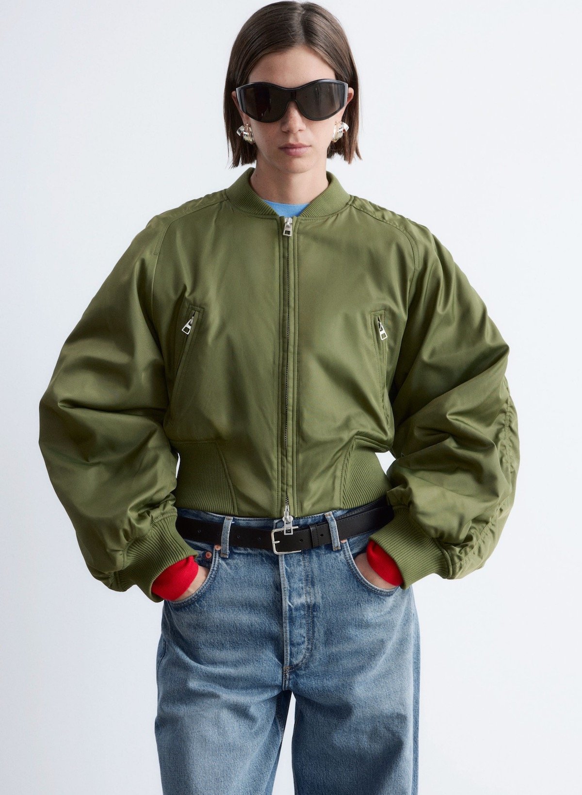 & Other Stories Cropped Bomber Jacket, $179 at & Other Stories