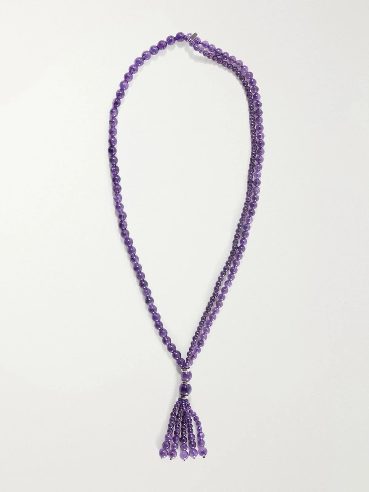Le Sundial Venice Opera Tasseled Sterling Silver Amethyst Necklace in Purple, $1,195 at Net-a-Porter