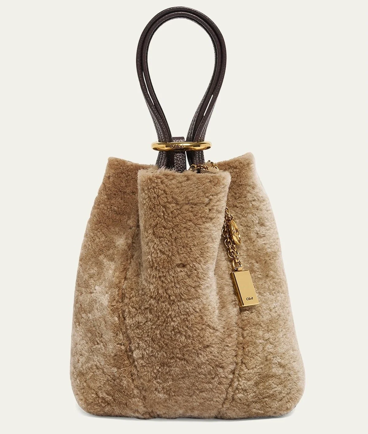 Chloe Spin Mini Shearling Bucket Bag, $1,950 at Bergdorf Goodman