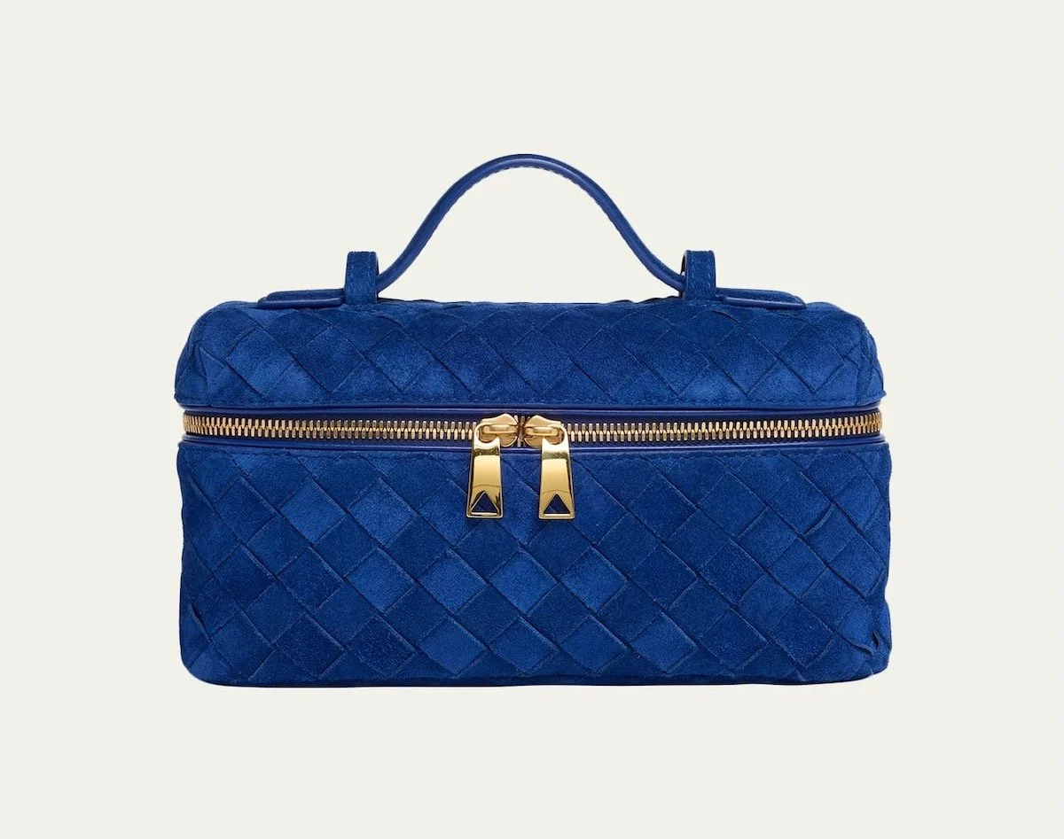 Bottega Veneta Bang Bang Vanity Intrecciato Suede Crossbody Bag, $3,200 at Bergdorf Goodman