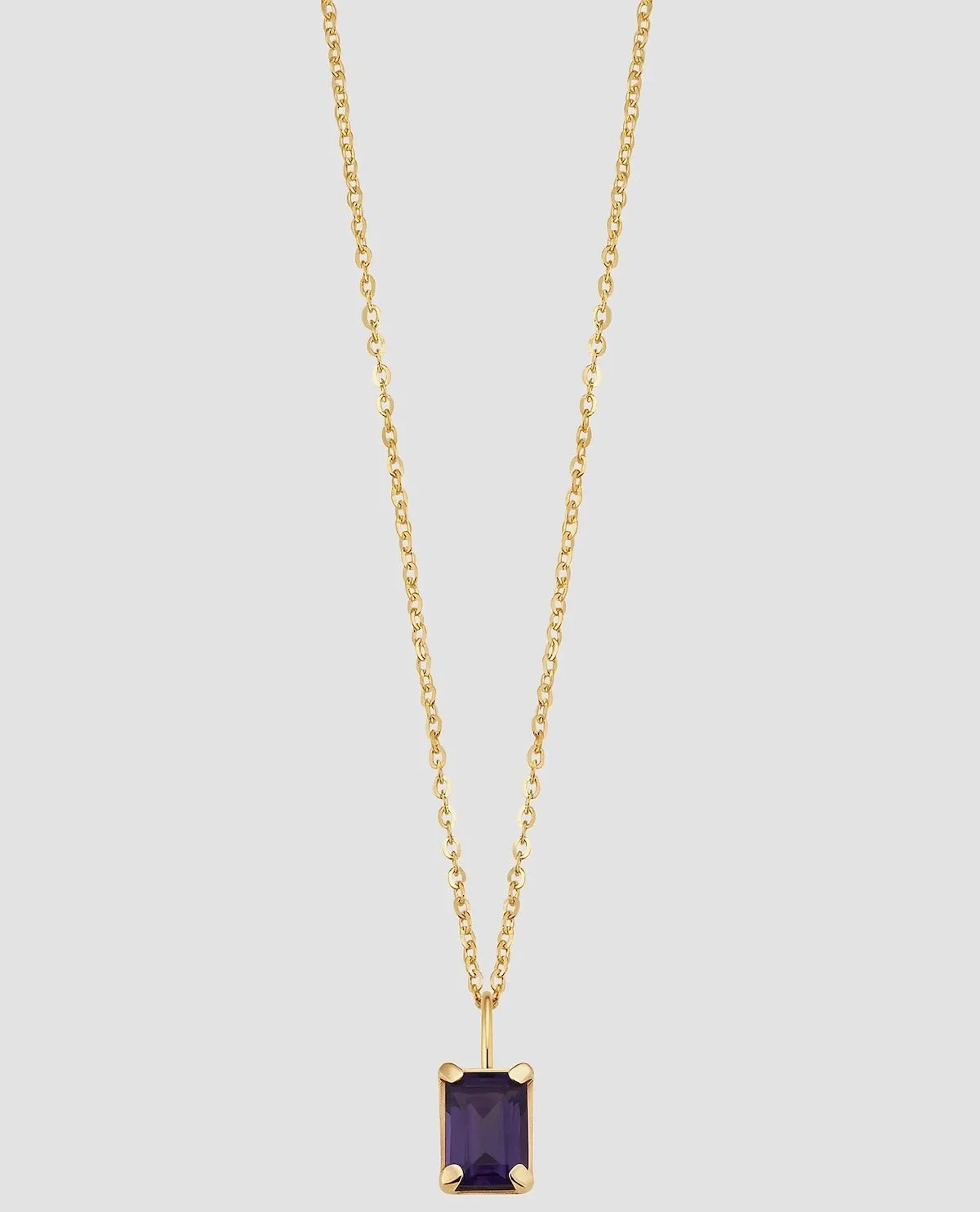 Oradina Date Me Birthstone Pendant Necklace in 14K Yellow Gold in Amethyst February, $465 at Saks
