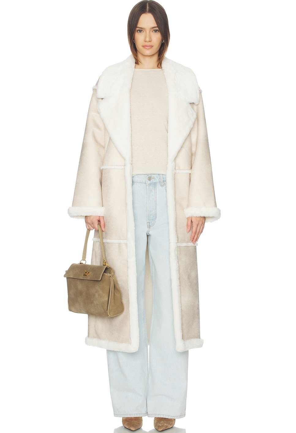 Tularosa Belen Coat in Ivory, $479 at Revolve