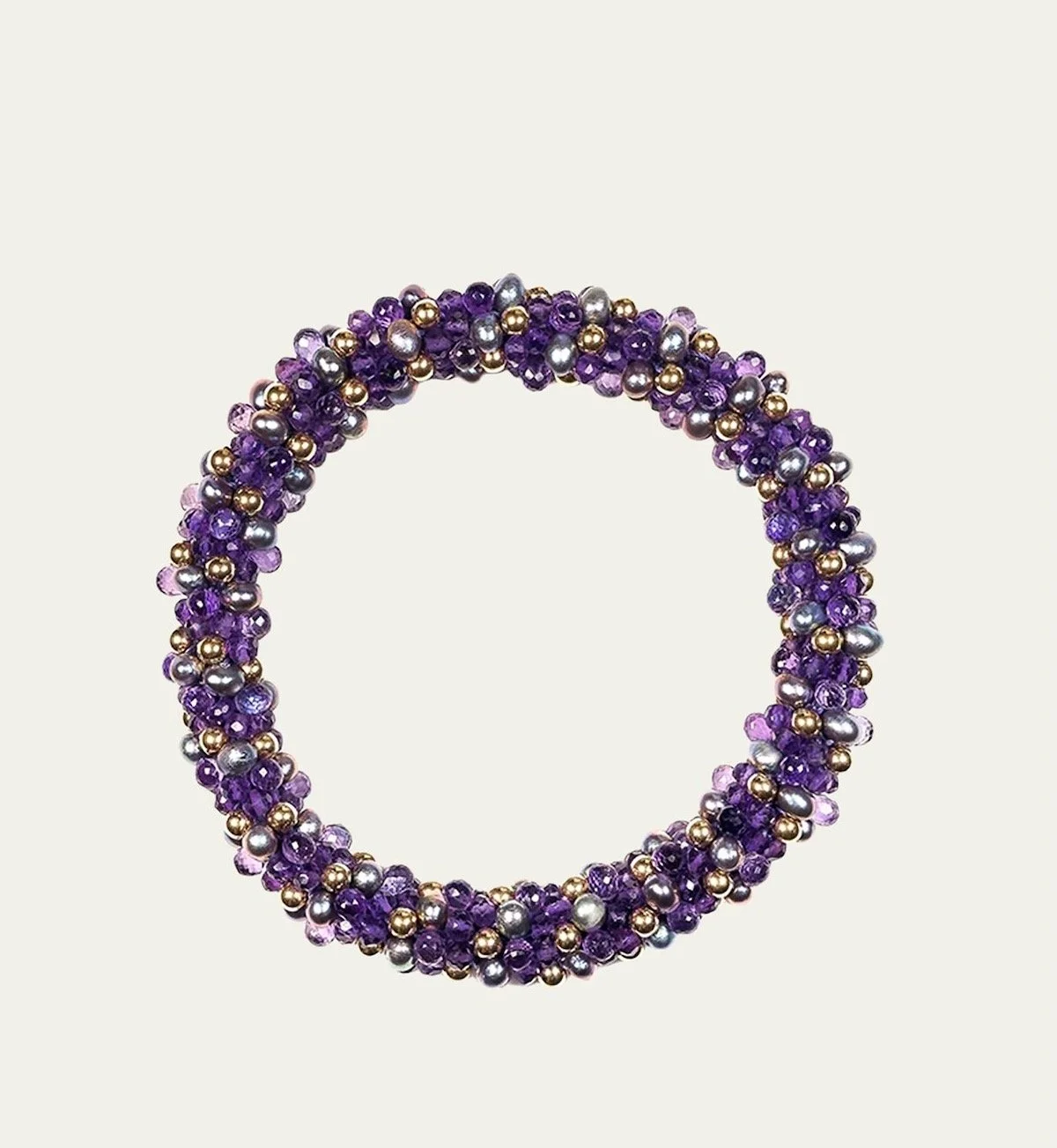 Meredith Frederick 14K Amethyst and Freshwater Pearl Terry Bracelet, $945 at Bergdorf Goodman