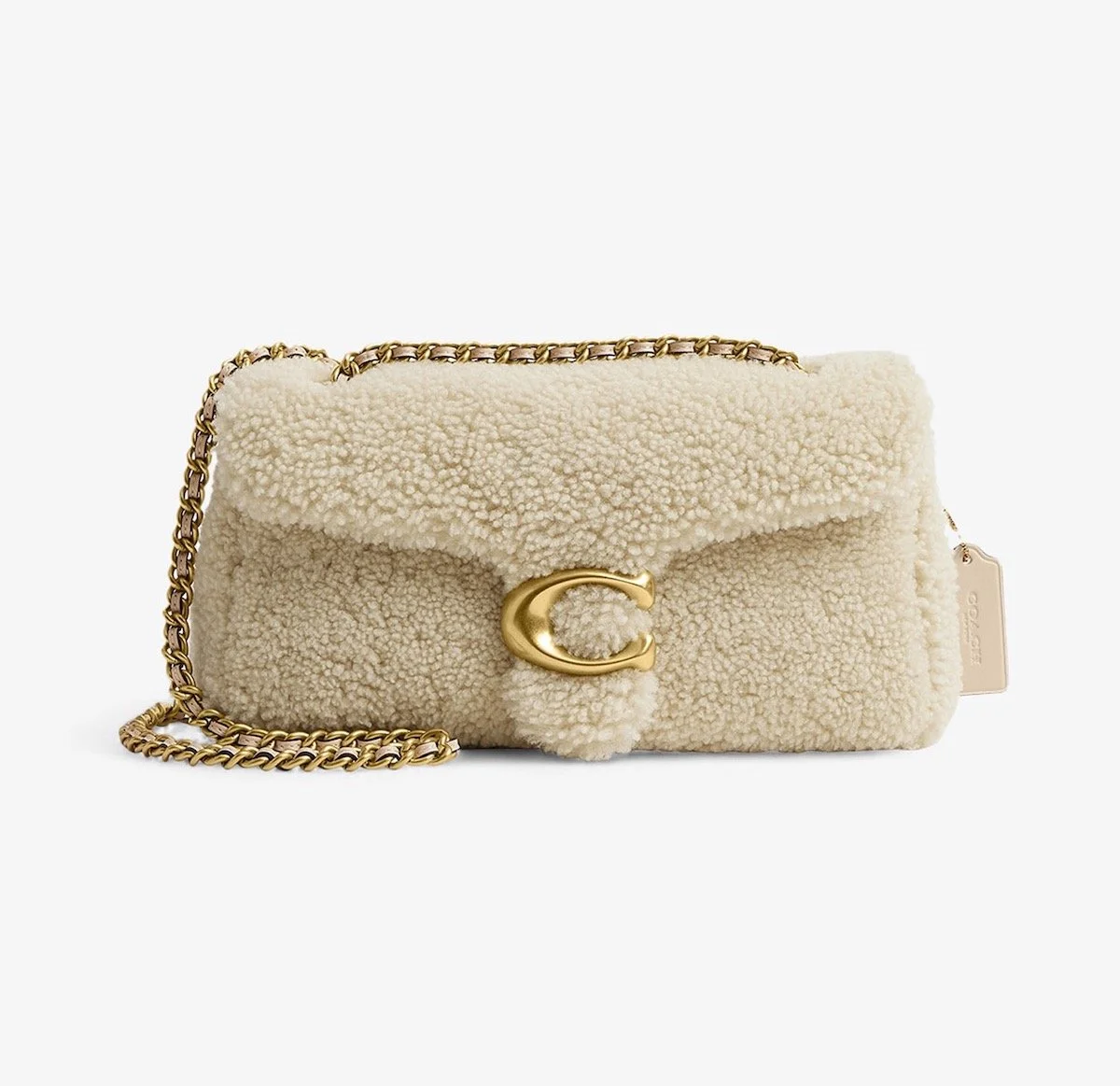 Coach Shearling Tabby 26 Shoulder Bag, $595 at Level Shoes