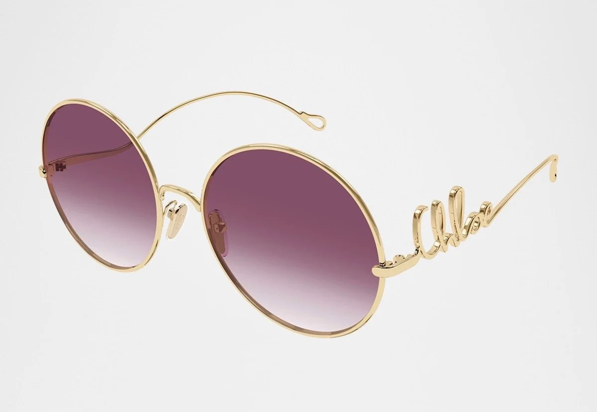 Chloe Iconic 60mm Round Metal Sunglasses, $565 at Neiman Marcus