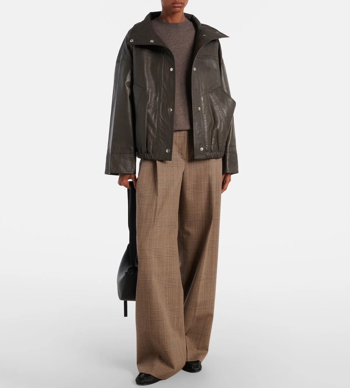 Róhe Leather Jacket, $1,135 at Mytheresa