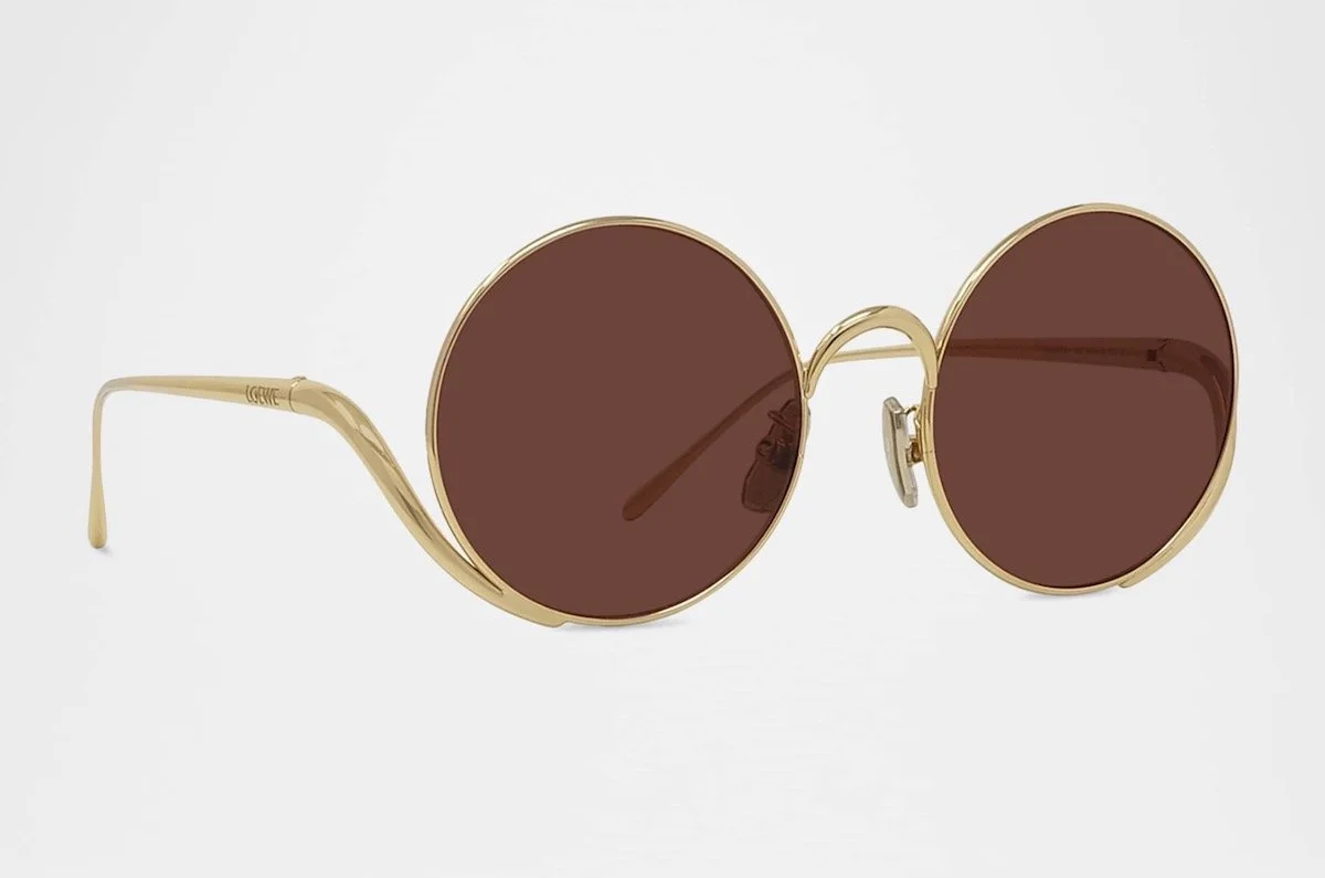 Loewe Island 50mm Metal Rimless Round Sunglasses, $520 at Neiman Marcus