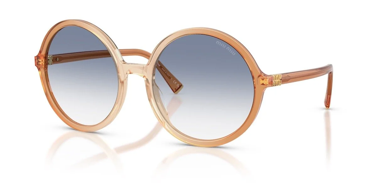 Miu Miu MU B02S in Brown and Blue, $548 at Sunglass Hut
