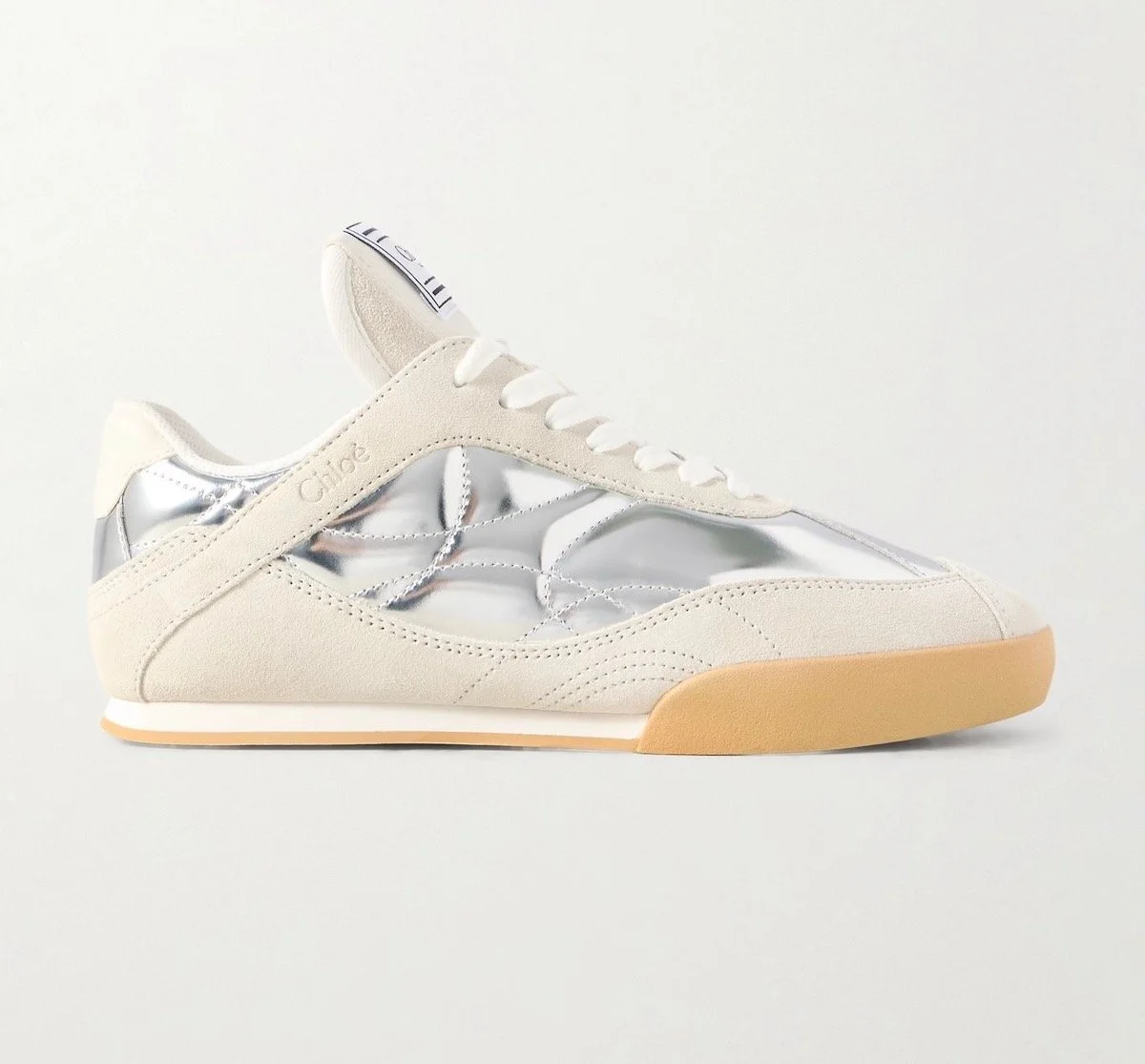 Chloe Kick Suede and Metallic Leather Sneakers, $750 at Net-a-Porter