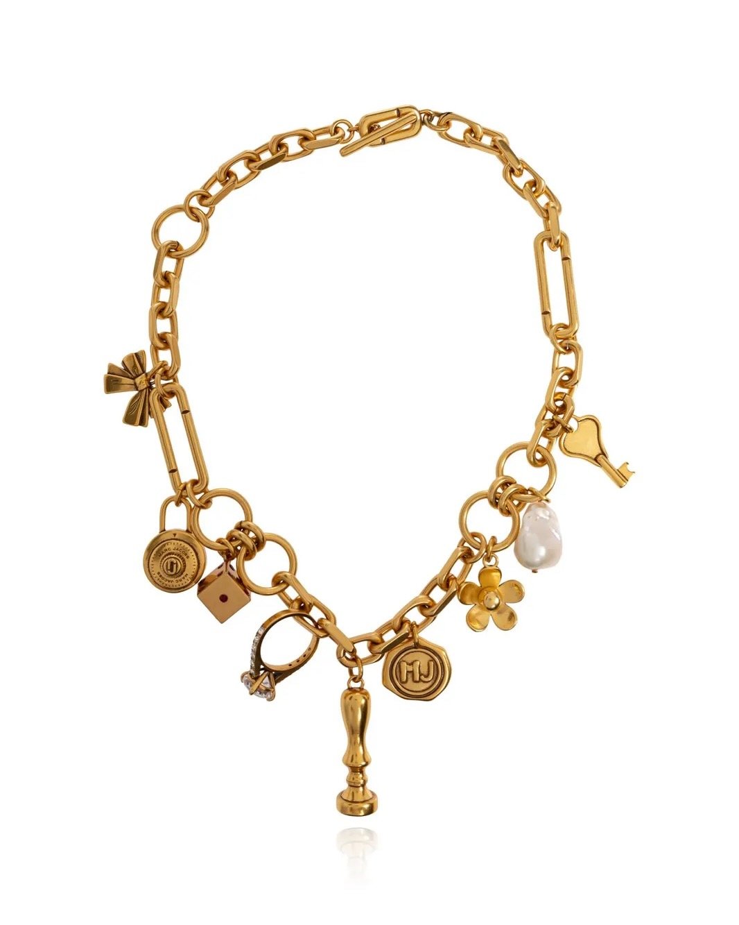 Marc Jacobs Charm Pendant Necklace, $373.18 at Cettire