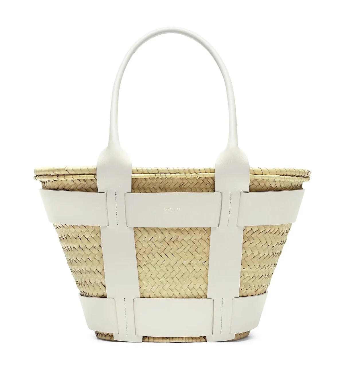 DeMellier The Santorini in Natural Basket Off-White Smooth, $355 at DeMellier