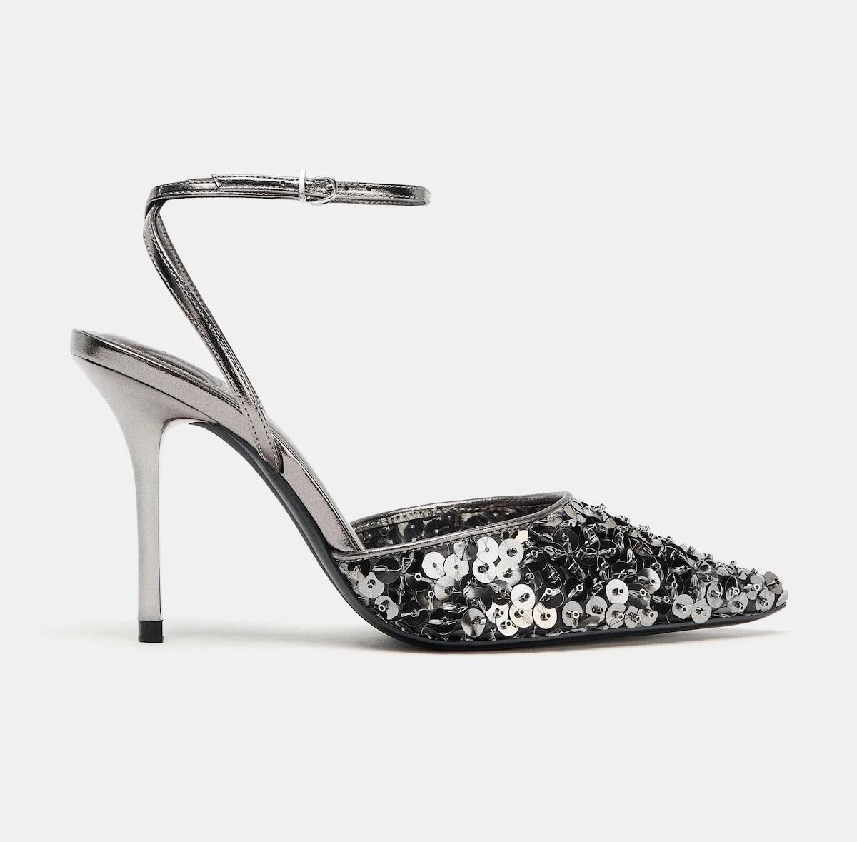 Zara Sequin Heels, $99.90 at Zara