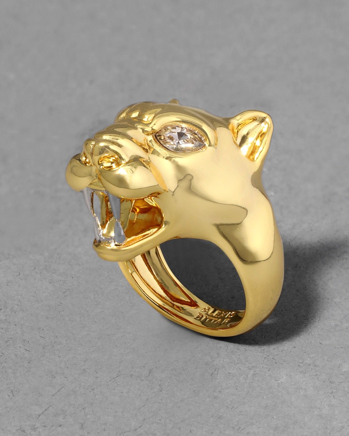Alexis Bittar Gold Panther Visage Ring, $225 at Alexis Bittar