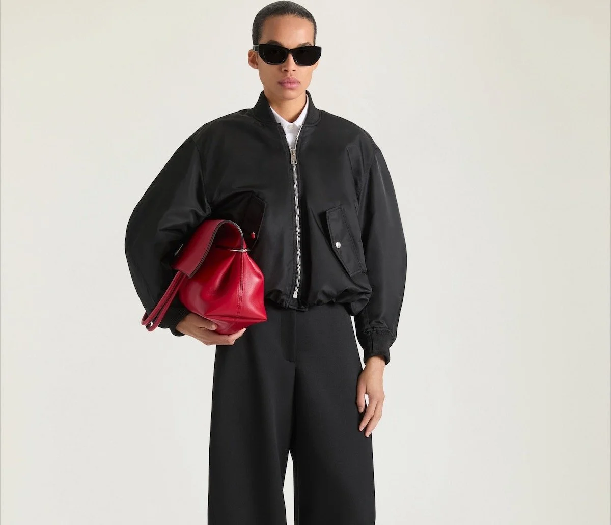 Givenchy Cropped Cocoon Bomber in Nylon, $2,450 at Givenchy