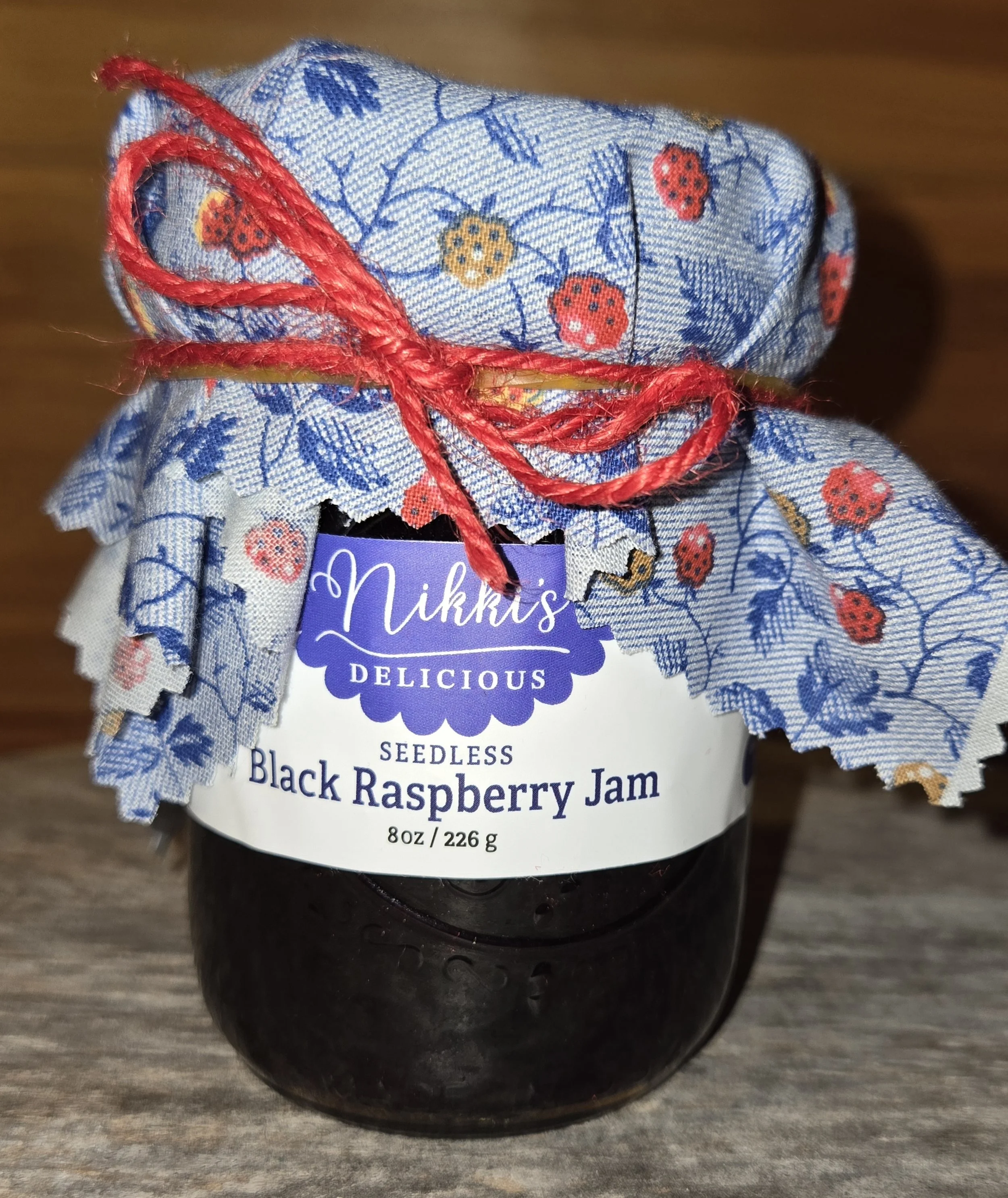Seedless Black Raspberry Jam 8oz
