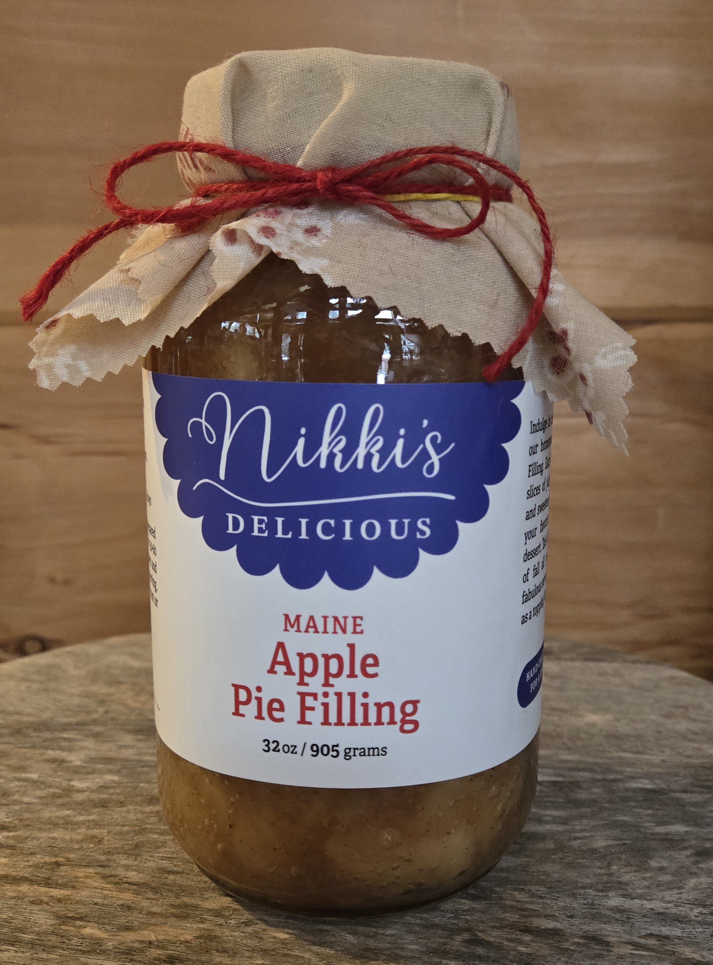 Maine Apple Pie Filling  32 oz