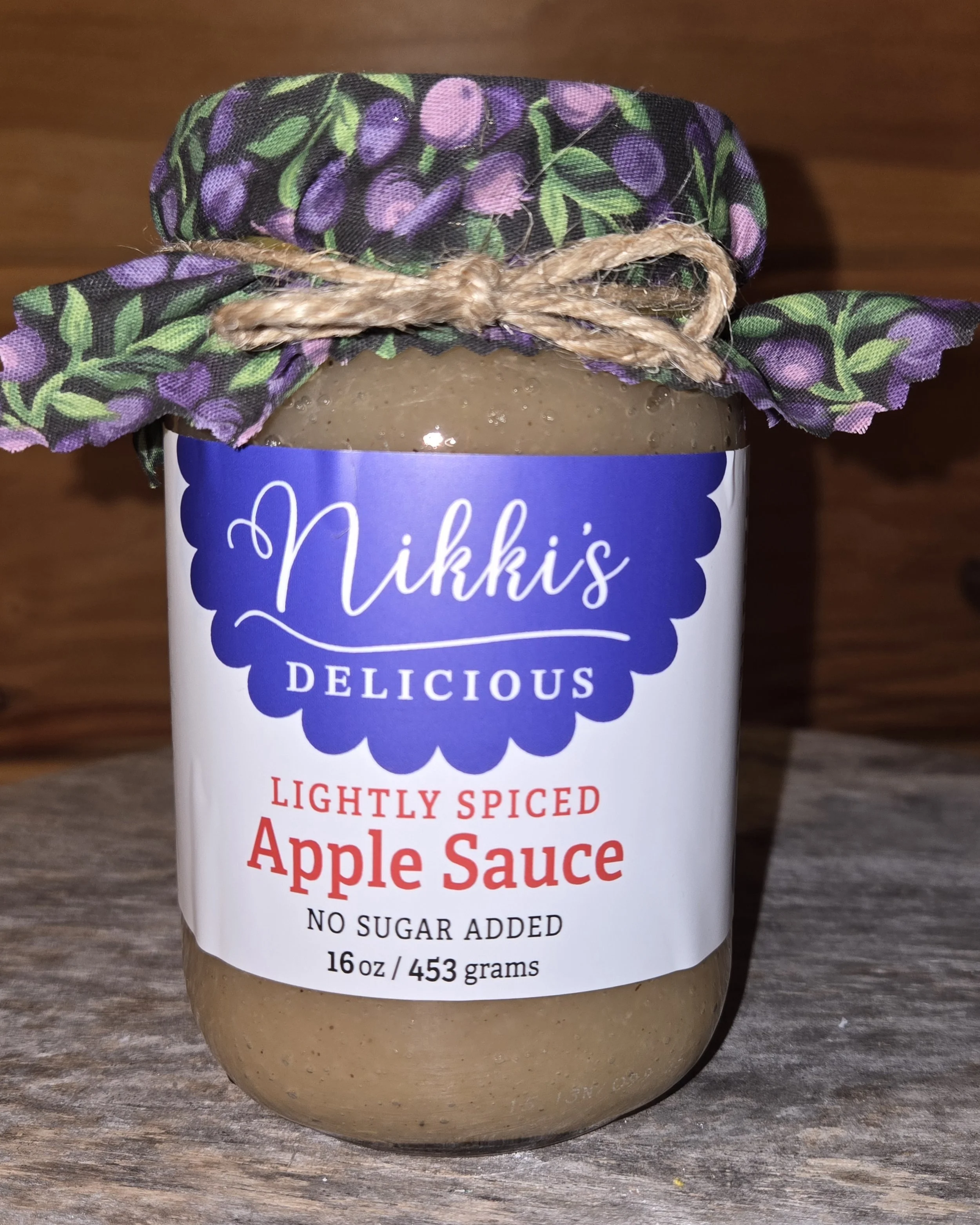 Lightly Spiced Apple Sauce (unsweetened) 16oz