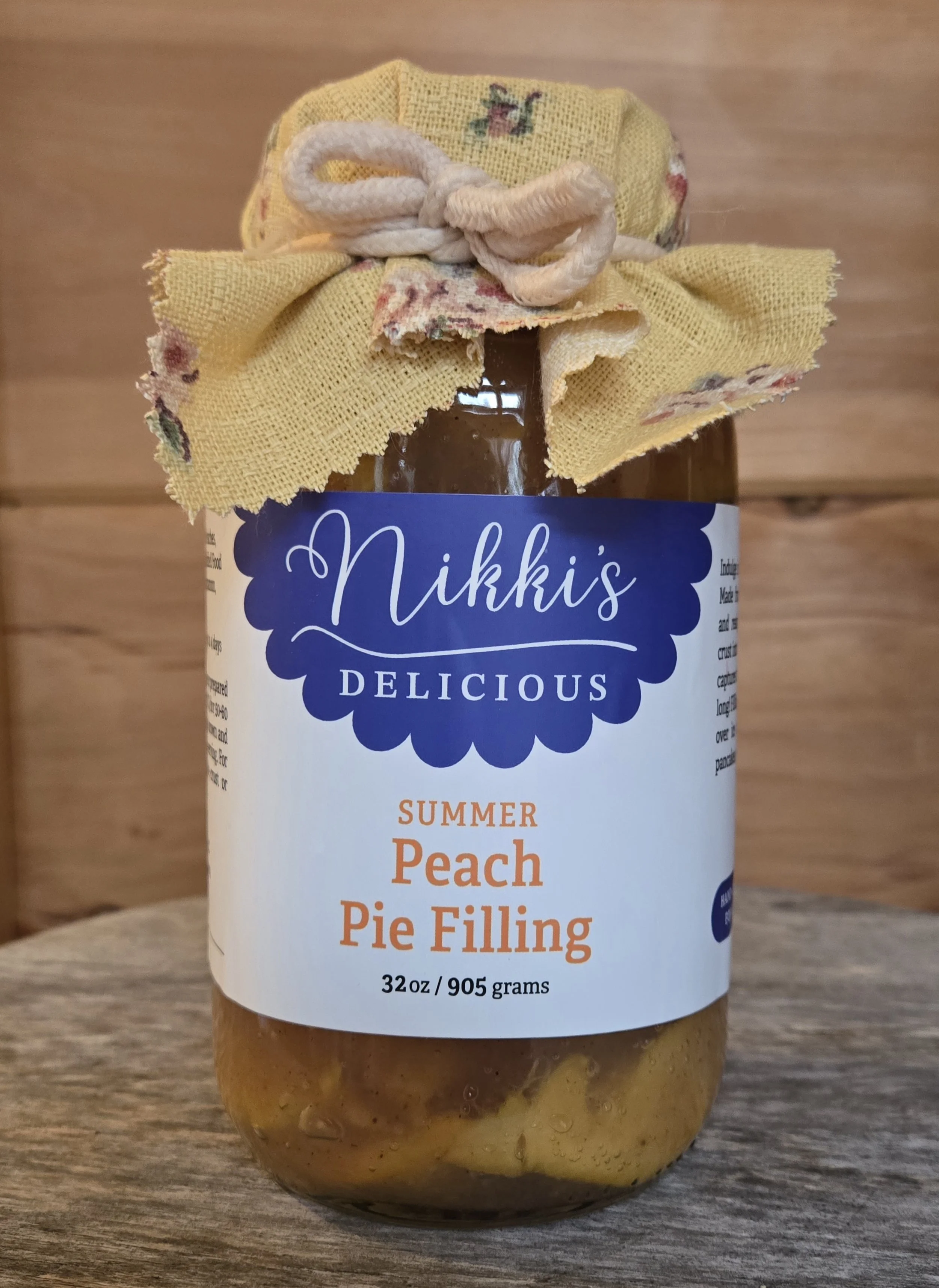 Summer Peach Pie Filling 32 oz