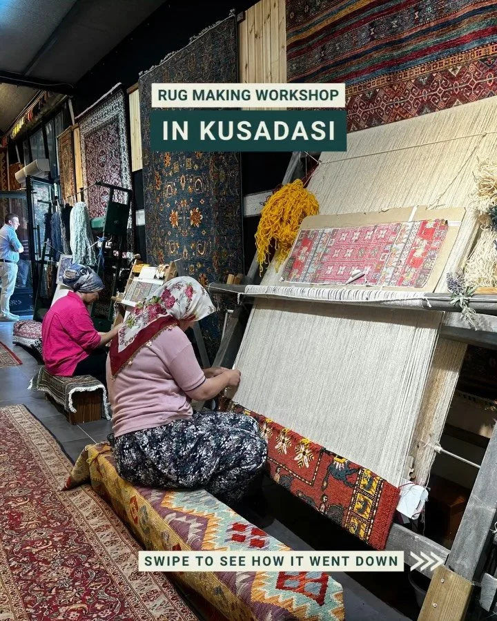Threads of tradition, woven by hand. 🧵✨
In Kusadasi, we stepped into a centuries-old art form, where every rug tells a story of patience, beauty, and heritage.

We didn&rsquo;t just learn about the art of weaving, we connected with culture. 🇹🇷

#U
