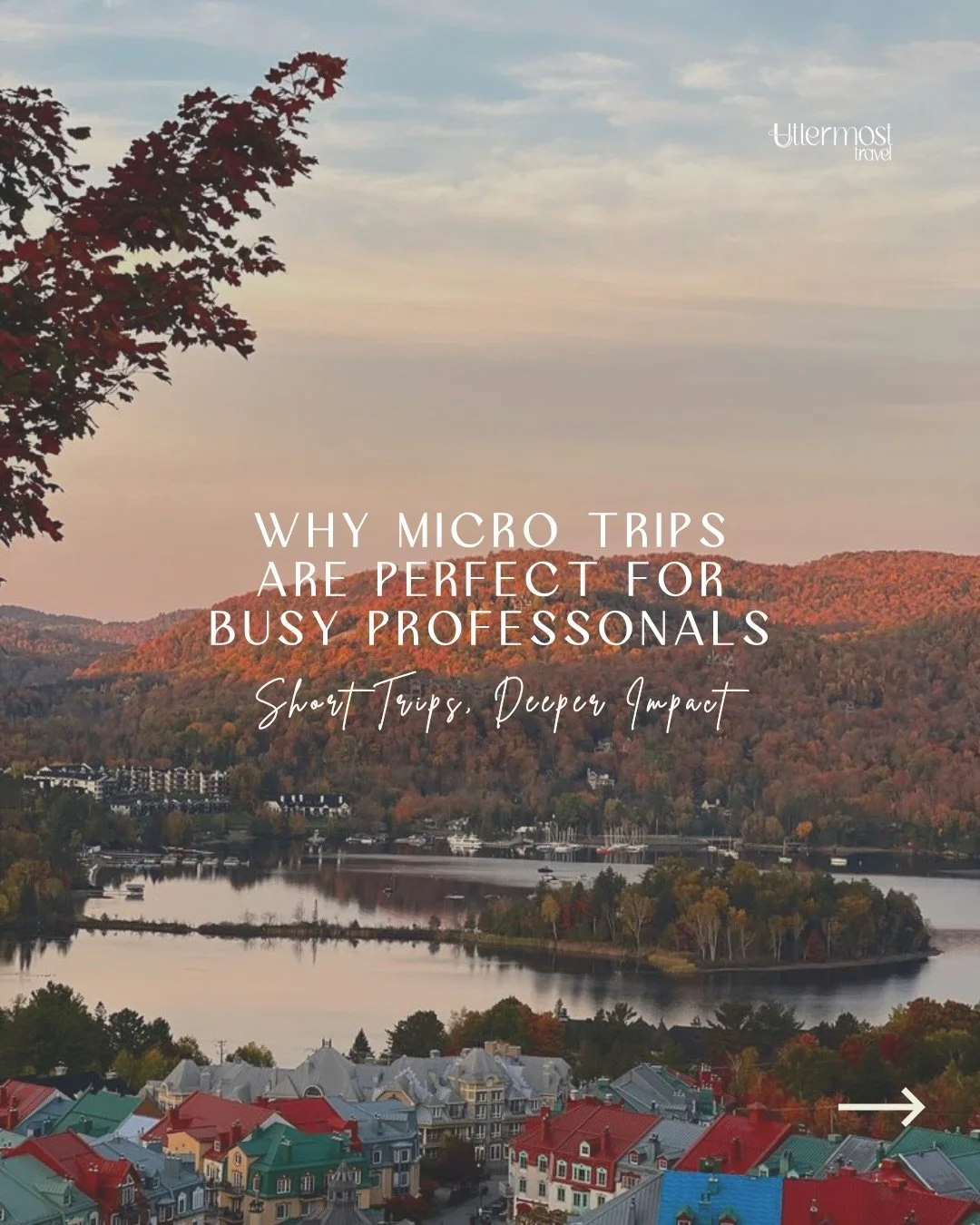 You don&rsquo;t need two weeks to experience transformation. You just need intention &mdash; and a long weekend. 🌿

If you&rsquo;re a busy professional running on empty, waiting for that &ldquo;perfect&rdquo; vacation window... this is your sign to 