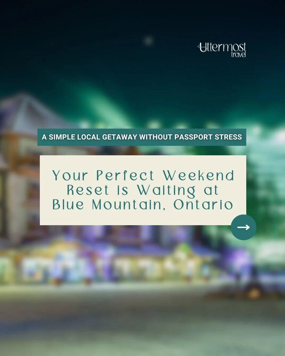 Toronto, your reset is closer than you think. 🏔️ Just 90 minutes away, Blue Mountain is calling and spots for our March 12&ndash;14 micro trip are filling fast. No passport. No long haul flights. 

Just fresh mountain air, cozy resort vibes, and you