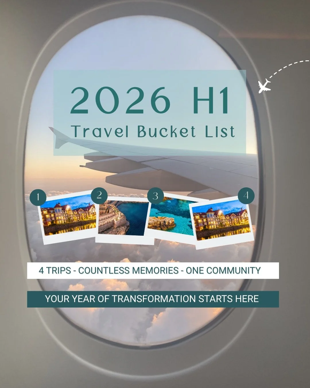 What if 2026 was the year you actually went? ✈️🌍

We designed your first half of the year so you don&rsquo;t have to choose between your budget, your schedule, or your faith &mdash; you get all three.

Here&rsquo;s how it flows:
📍March &mdash; Blue