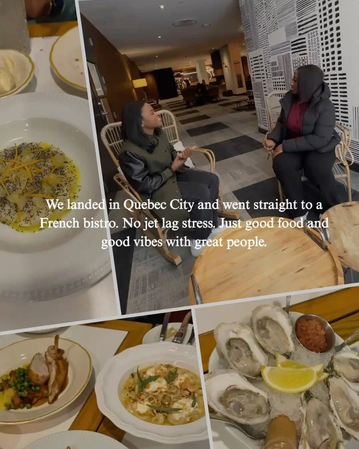 Night one in Quebec City and we were already eating like locals. Le Clocher Pench&eacute; gave us the perfect welcome &mdash; French bistro food, warm atmosphere, and a table full of people who came as strangers and left as friends. This is exactly h