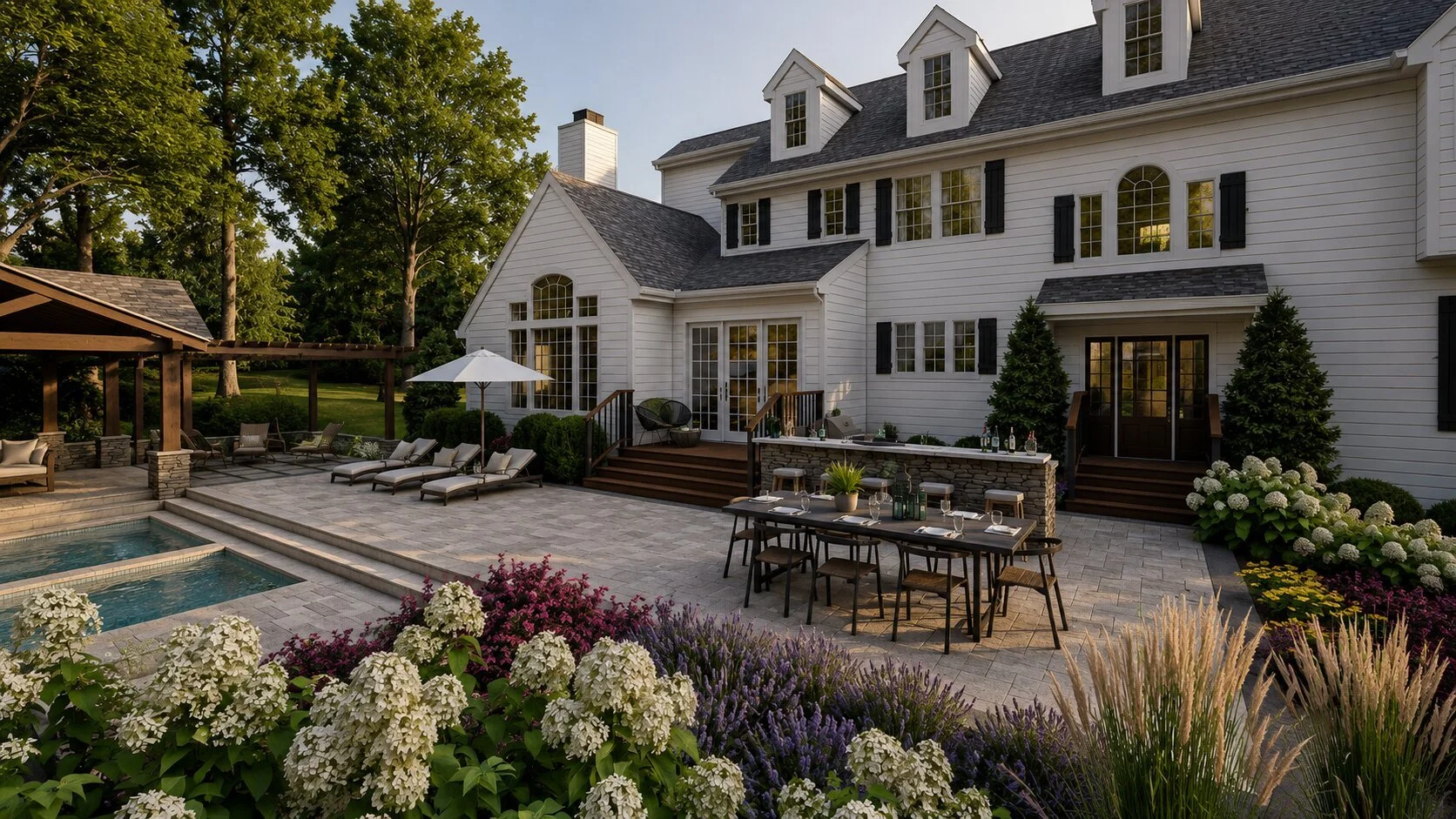 A beautiful design created online for a landscaper by SCAPES 3D rendering services