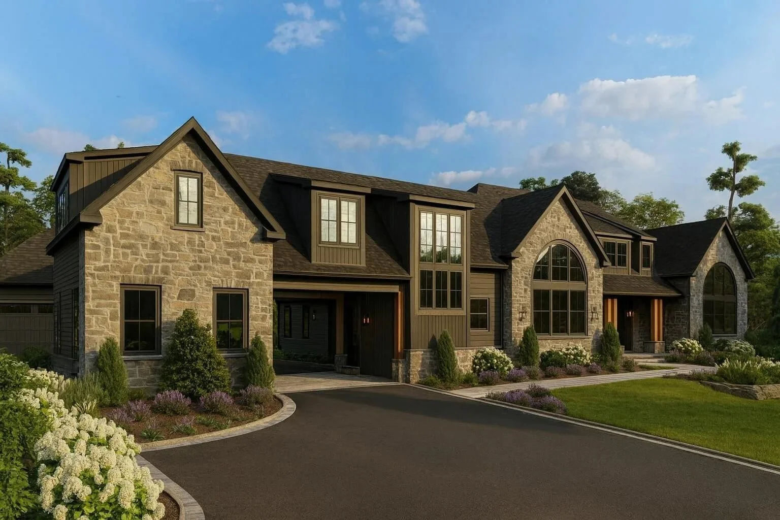 Front foundation landscape design